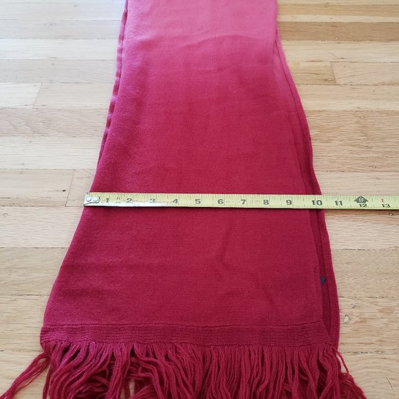 Vintage Y2K Winter Gradient scarf in Pink Red - Picture 5 of 6